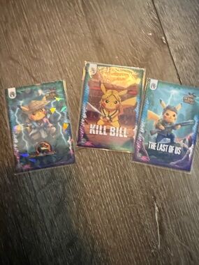 pokeman cards kill bill, last of us,